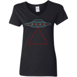 T-Shirts Black / S UFO Tri Women's V-Neck T-Shirt