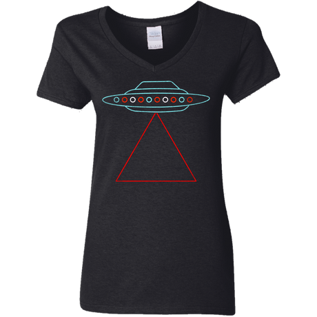 T-Shirts Black / S UFO Tri Women's V-Neck T-Shirt