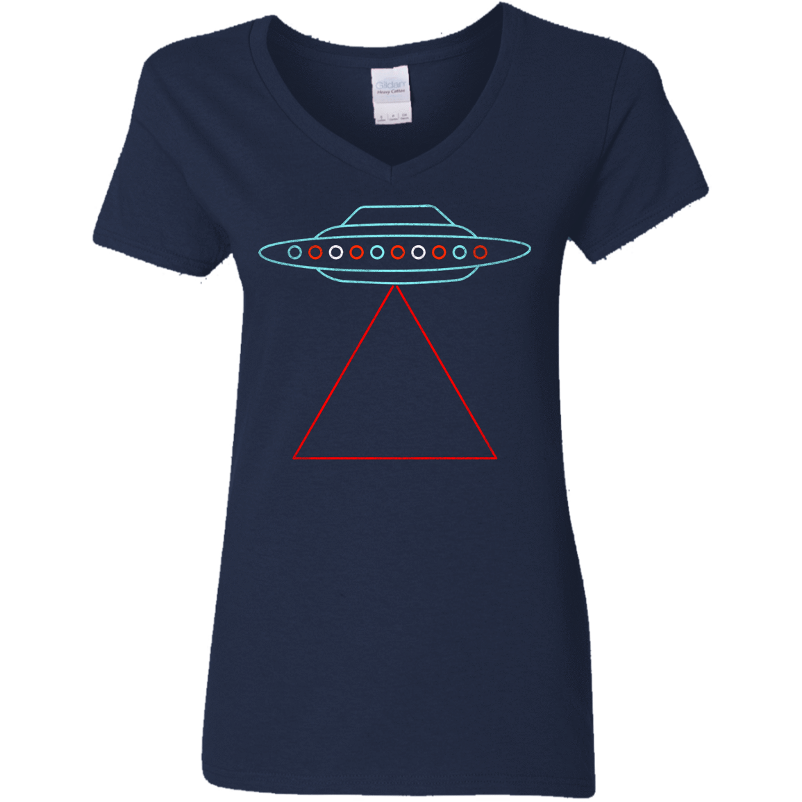 T-Shirts Navy / S UFO Tri Women's V-Neck T-Shirt