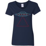 T-Shirts Navy / S UFO Tri Women's V-Neck T-Shirt