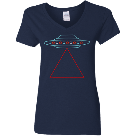 T-Shirts Navy / S UFO Tri Women's V-Neck T-Shirt