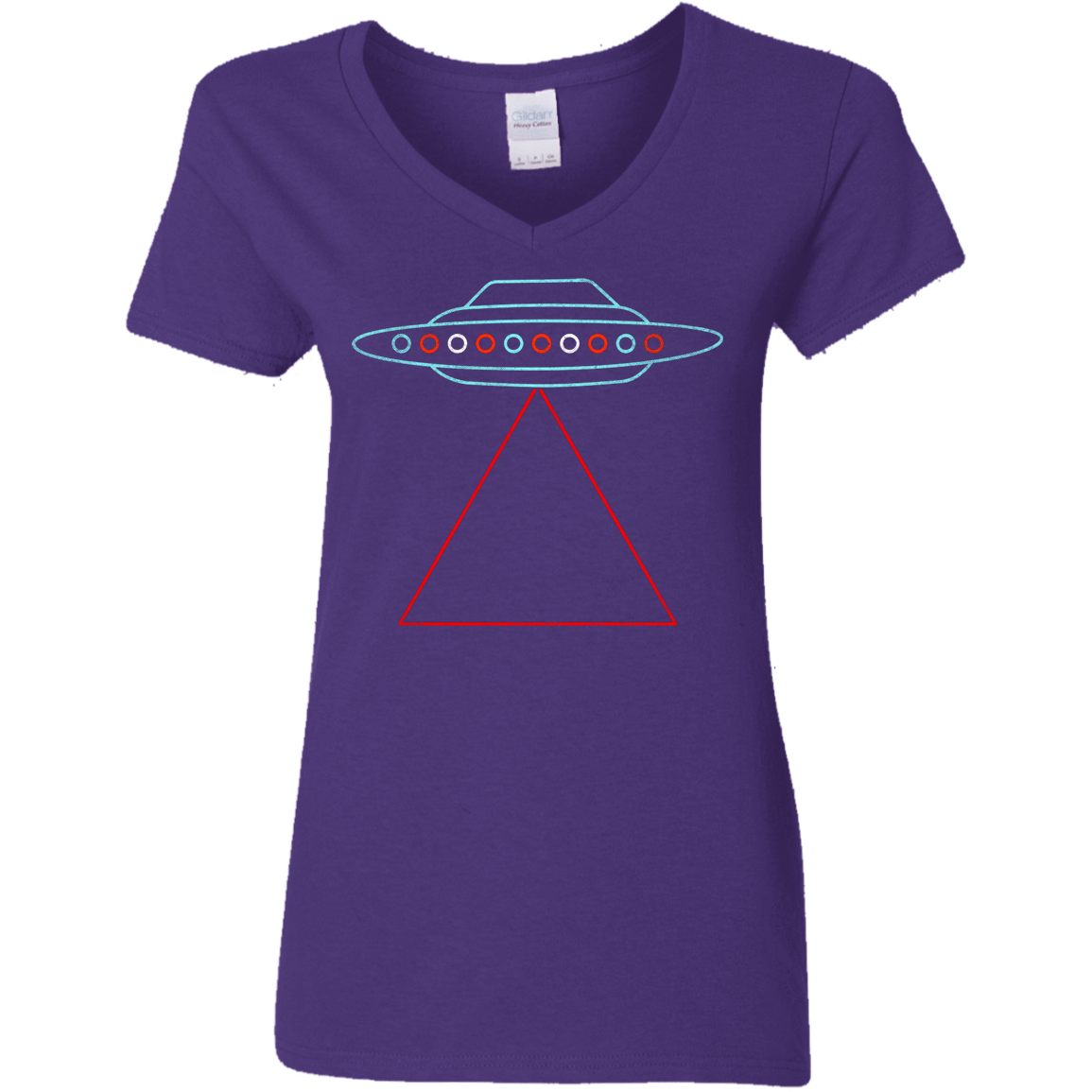 T-Shirts Purple / S UFO Tri Women's V-Neck T-Shirt