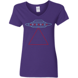 T-Shirts Purple / S UFO Tri Women's V-Neck T-Shirt