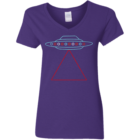 T-Shirts Purple / S UFO Tri Women's V-Neck T-Shirt