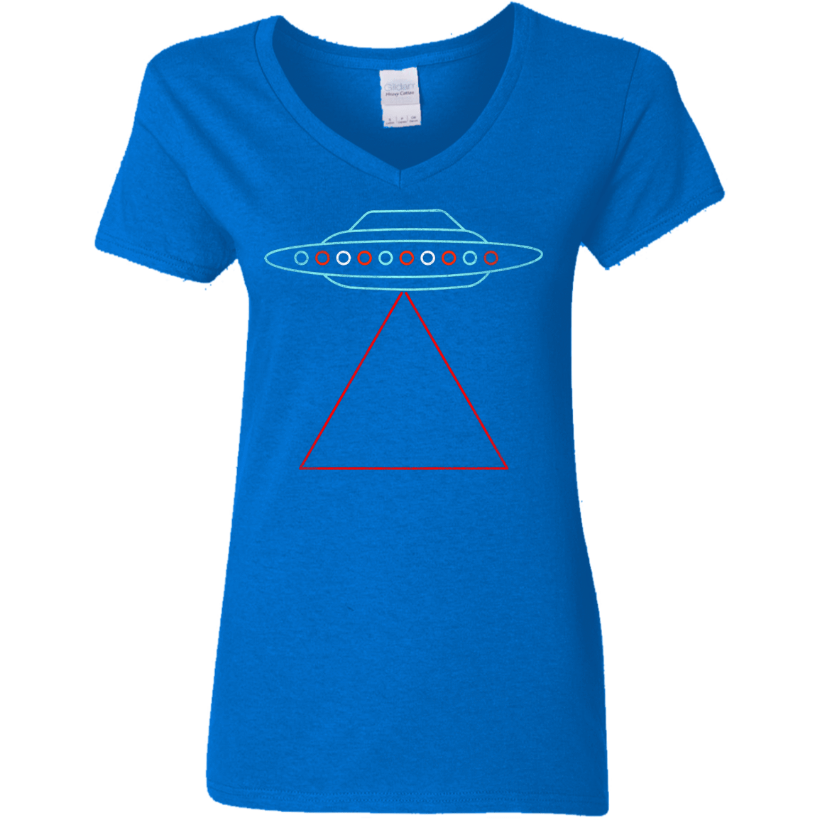 T-Shirts Royal / S UFO Tri Women's V-Neck T-Shirt