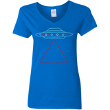 T-Shirts Royal / S UFO Tri Women's V-Neck T-Shirt