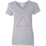 T-Shirts Sport Grey / S UFO Tri Women's V-Neck T-Shirt