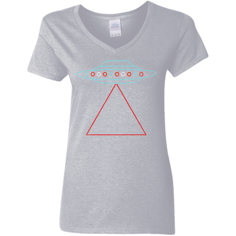 T-Shirts Sport Grey / S UFO Tri Women's V-Neck T-Shirt