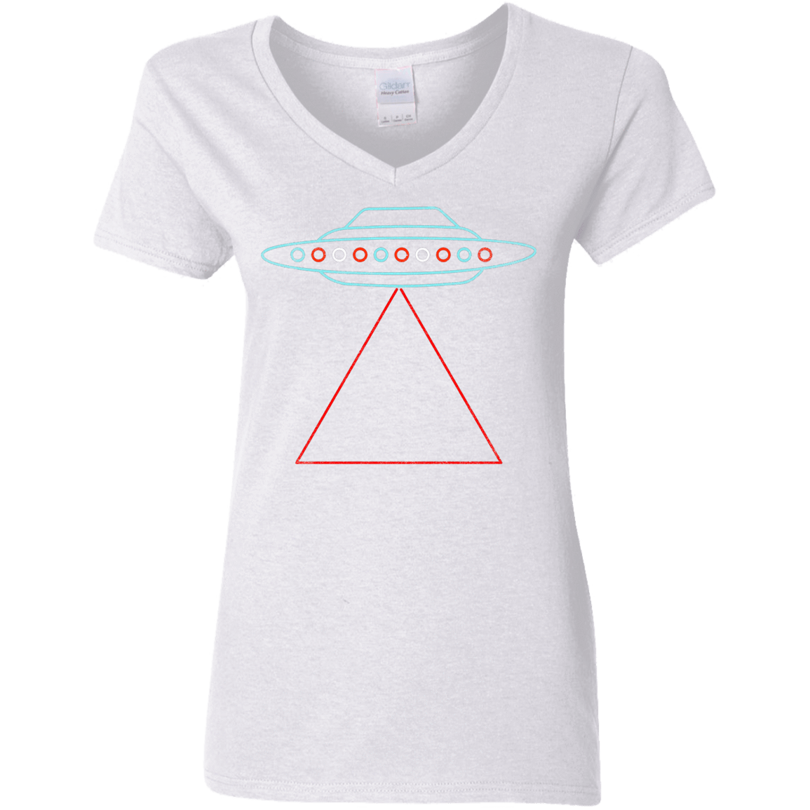 T-Shirts White / S UFO Tri Women's V-Neck T-Shirt