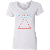 T-Shirts White / S UFO Tri Women's V-Neck T-Shirt