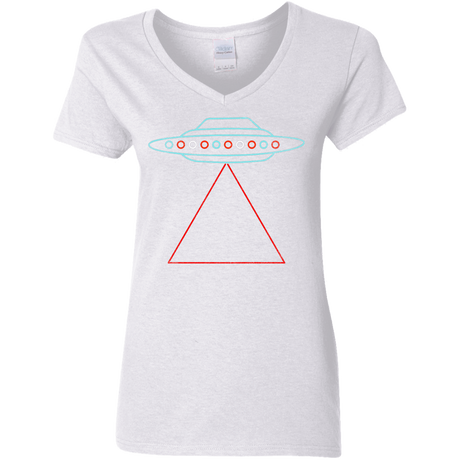 T-Shirts White / S UFO Tri Women's V-Neck T-Shirt