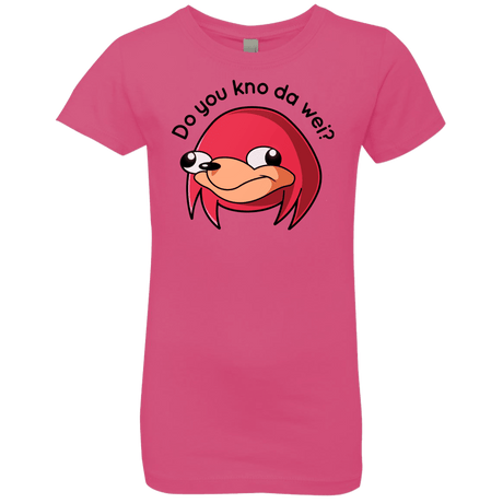 T-Shirts Hot Pink / YXS Ugandan Knuckles Girls Premium T-Shirt