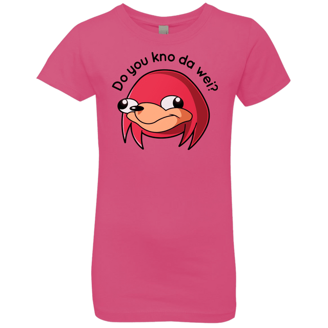 T-Shirts Hot Pink / YXS Ugandan Knuckles Girls Premium T-Shirt