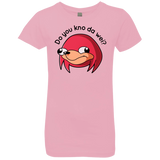 T-Shirts Light Pink / YXS Ugandan Knuckles Girls Premium T-Shirt