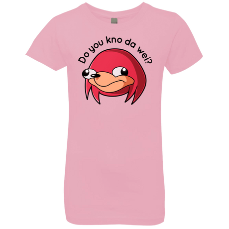 T-Shirts Light Pink / YXS Ugandan Knuckles Girls Premium T-Shirt