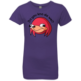 T-Shirts Purple Rush / YXS Ugandan Knuckles Girls Premium T-Shirt