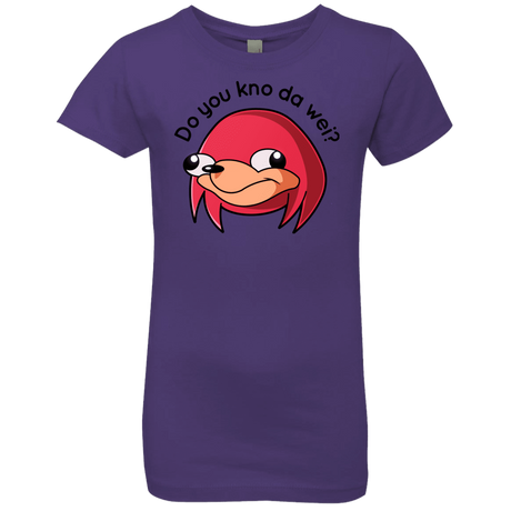 T-Shirts Purple Rush / YXS Ugandan Knuckles Girls Premium T-Shirt