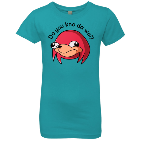 T-Shirts Tahiti Blue / YXS Ugandan Knuckles Girls Premium T-Shirt