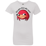 T-Shirts White / YXS Ugandan Knuckles Girls Premium T-Shirt