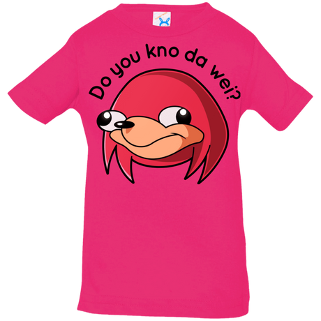 T-Shirts Hot Pink / 6 Months Ugandan Knuckles Infant Premium T-Shirt