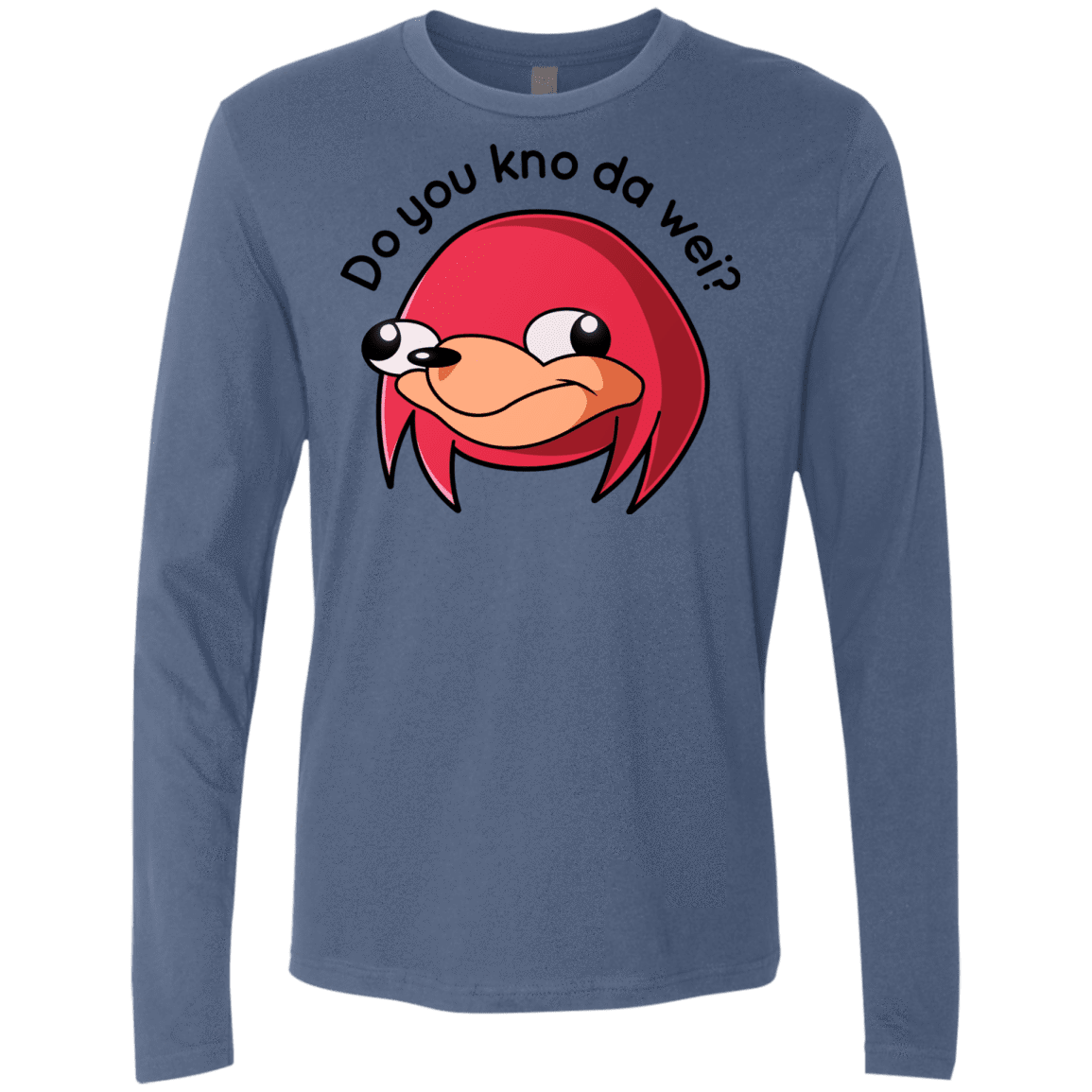 T-Shirts Indigo / Small Ugandan Knuckles Men's Premium Long Sleeve