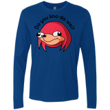 T-Shirts Royal / Small Ugandan Knuckles Men's Premium Long Sleeve