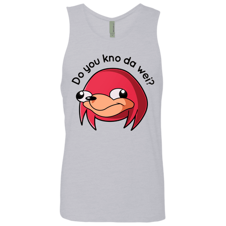 T-Shirts Heather Grey / Small Ugandan Knuckles Men's Premium Tank Top