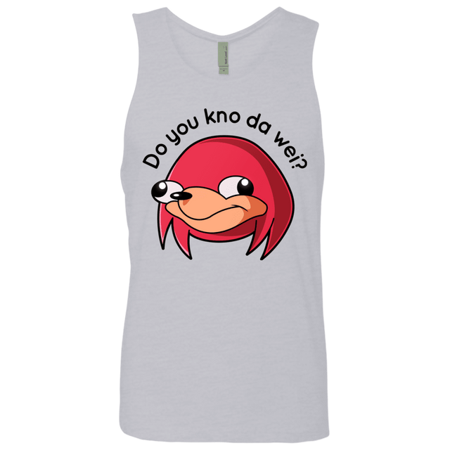 T-Shirts Heather Grey / Small Ugandan Knuckles Men's Premium Tank Top
