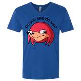 T-Shirts Royal / X-Small Ugandan Knuckles Men's Premium V-Neck