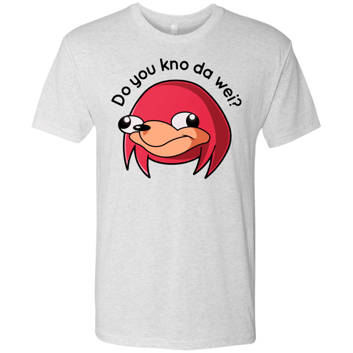 T-Shirts Heather White / Small Ugandan Knuckles Men's Triblend T-Shirt