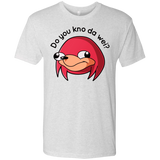 T-Shirts Heather White / Small Ugandan Knuckles Men's Triblend T-Shirt