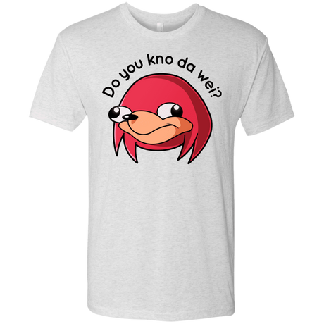 T-Shirts Heather White / Small Ugandan Knuckles Men's Triblend T-Shirt