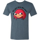 T-Shirts Indigo / Small Ugandan Knuckles Men's Triblend T-Shirt