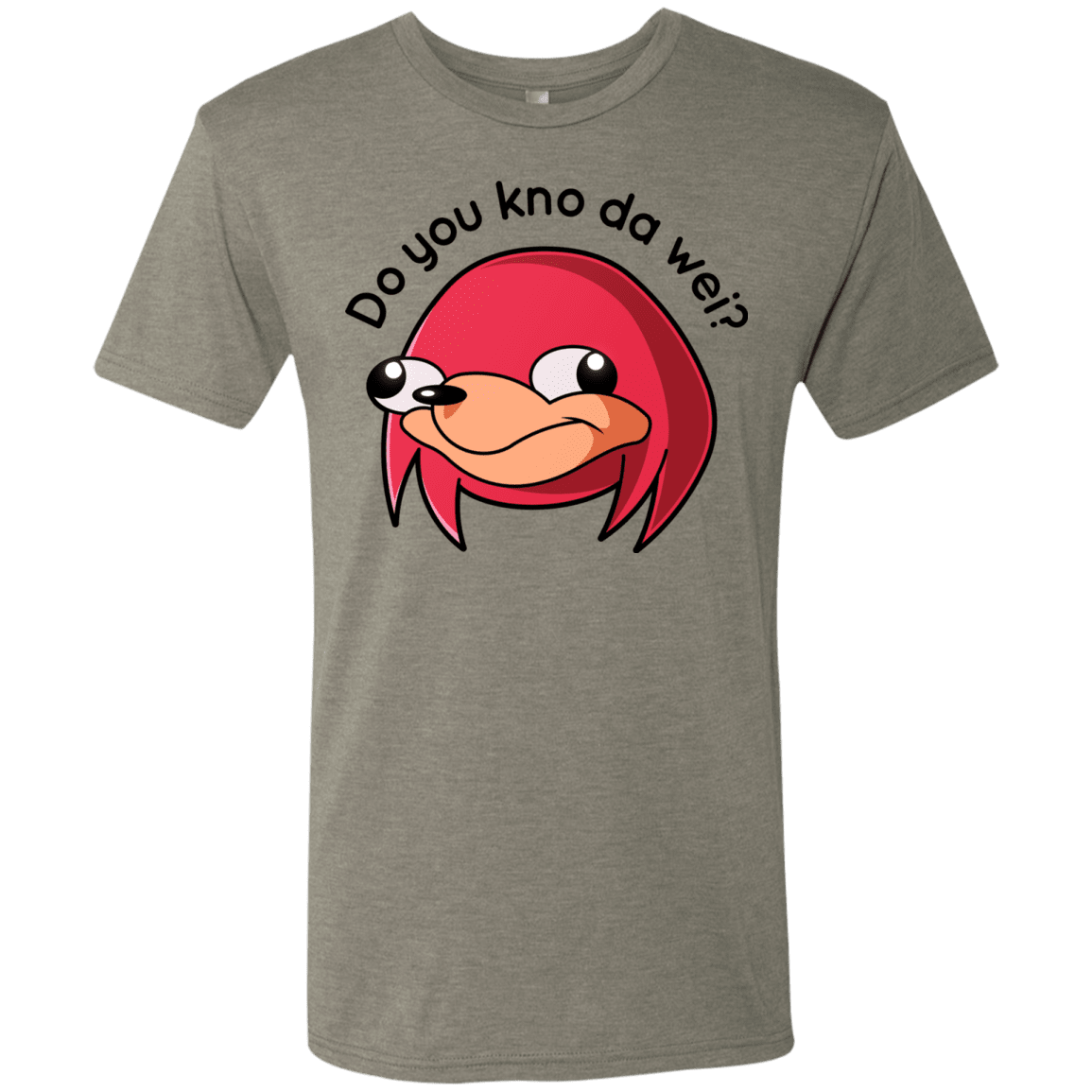 T-Shirts Venetian Grey / Small Ugandan Knuckles Men's Triblend T-Shirt