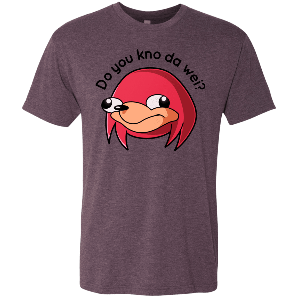 T-Shirts Vintage Purple / Small Ugandan Knuckles Men's Triblend T-Shirt