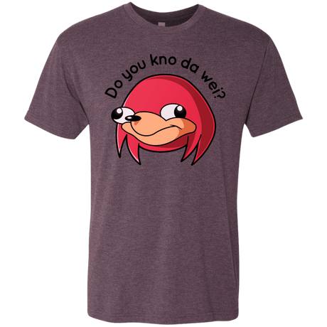 T-Shirts Vintage Purple / Small Ugandan Knuckles Men's Triblend T-Shirt