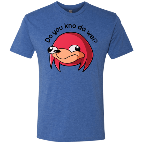 T-Shirts Vintage Royal / Small Ugandan Knuckles Men's Triblend T-Shirt