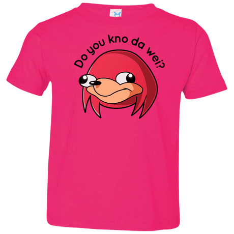 T-Shirts Hot Pink / 2T Ugandan Knuckles Toddler Premium T-Shirt