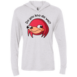 T-Shirts Heather White / X-Small Ugandan Knuckles Triblend Long Sleeve Hoodie Tee