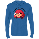 T-Shirts Vintage Royal / X-Small Ugandan Knuckles Triblend Long Sleeve Hoodie Tee