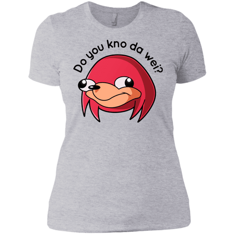 T-Shirts Heather Grey / X-Small Ugandan Knuckles Women's Premium T-Shirt