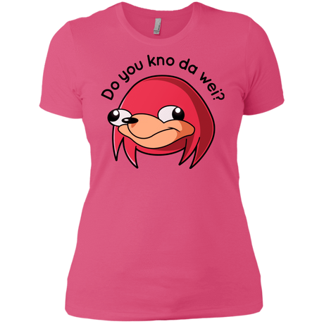 T-Shirts Hot Pink / X-Small Ugandan Knuckles Women's Premium T-Shirt