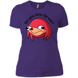 T-Shirts Purple / X-Small Ugandan Knuckles Women's Premium T-Shirt