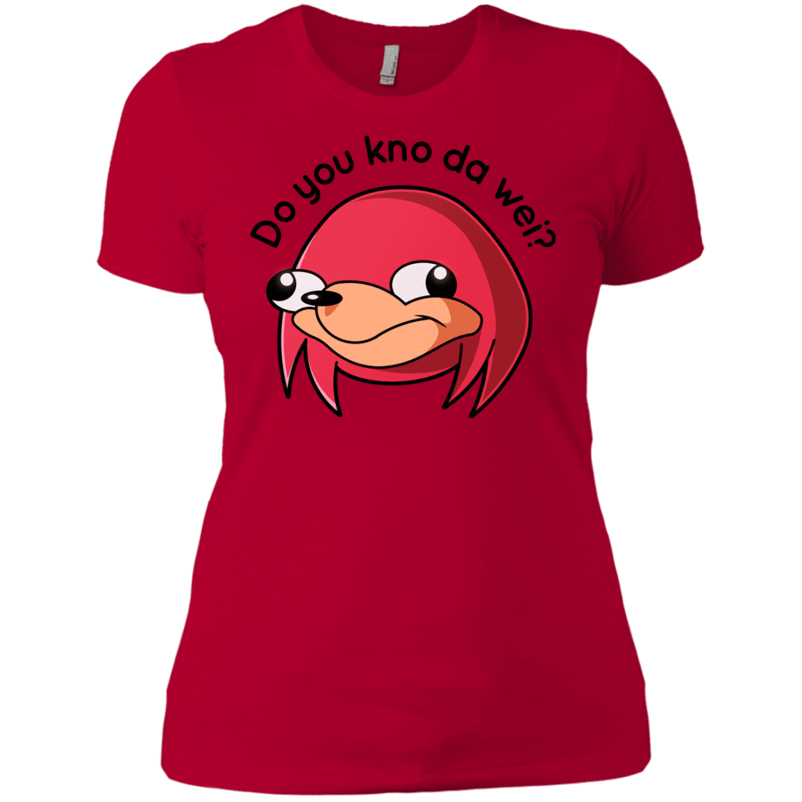 T-Shirts Red / X-Small Ugandan Knuckles Women's Premium T-Shirt
