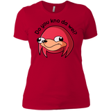 T-Shirts Red / X-Small Ugandan Knuckles Women's Premium T-Shirt