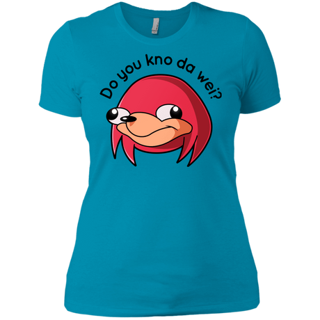 T-Shirts Turquoise / X-Small Ugandan Knuckles Women's Premium T-Shirt
