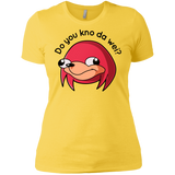 T-Shirts Vibrant Yellow / X-Small Ugandan Knuckles Women's Premium T-Shirt