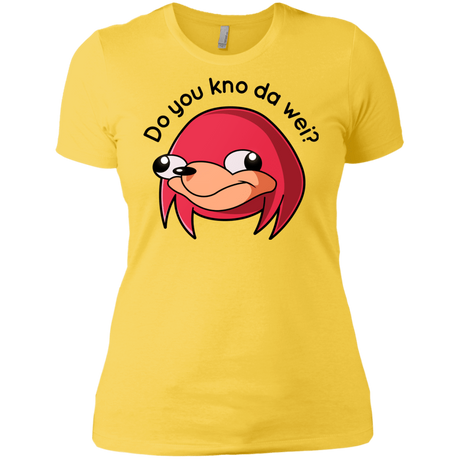 T-Shirts Vibrant Yellow / X-Small Ugandan Knuckles Women's Premium T-Shirt