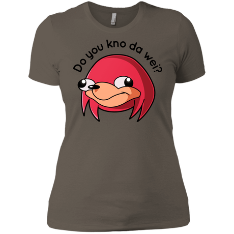 T-Shirts Warm Grey / X-Small Ugandan Knuckles Women's Premium T-Shirt