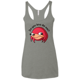 T-Shirts Venetian Grey / X-Small Ugandan Knuckles Women's Triblend Racerback Tank